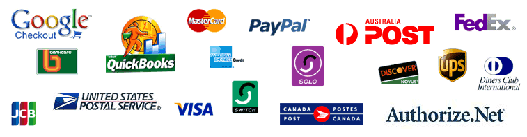 Integreras med populära Payment & Shipping Providers
